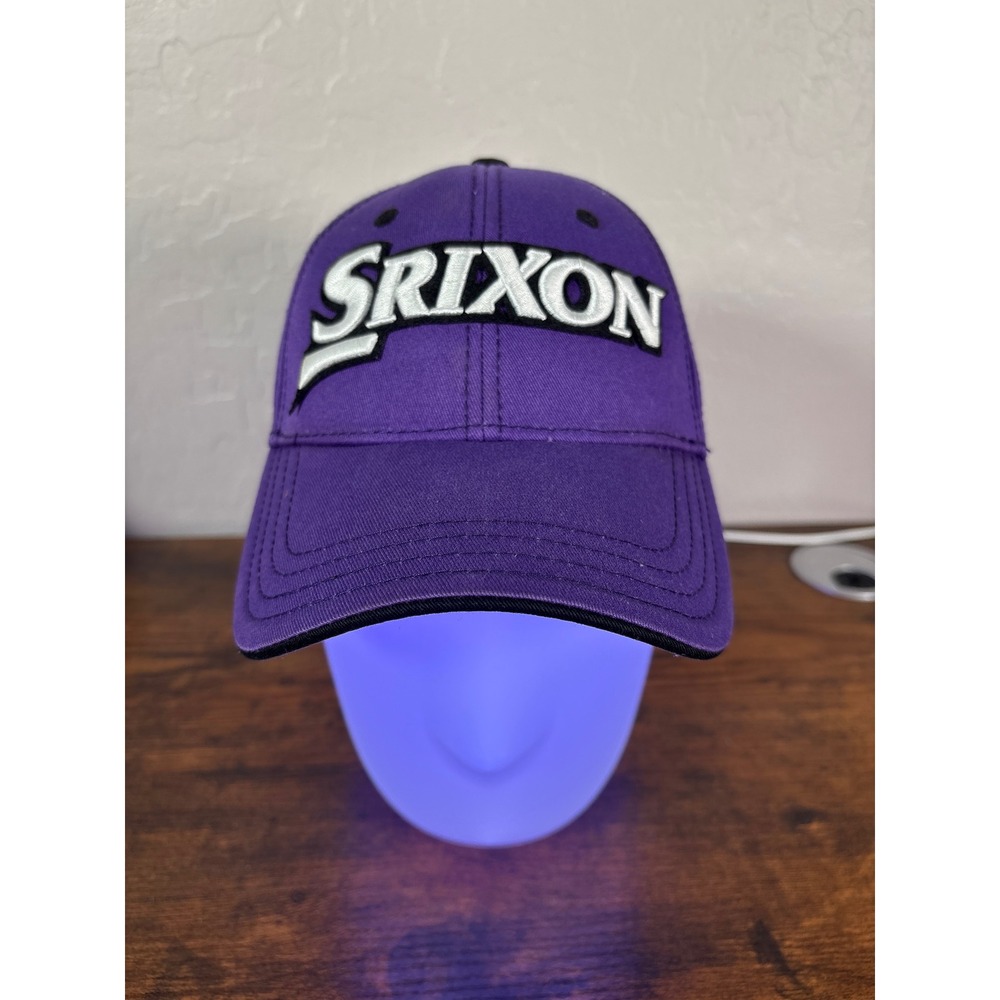 Srixon Golf Hat Purple Embroidered Logo Adjustable Cotton Baseball Cap Z-URS OS